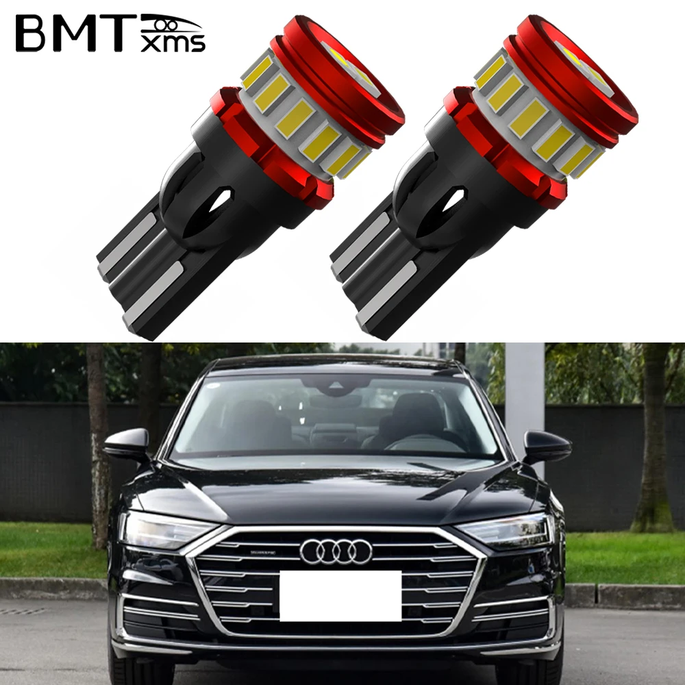 

BMT 2Pcs W5W T10 LED Lamp Canbus Parking Interior Lights for Audi A3 A6 A5 8p B6 B8 B7 B5 C6 S3 S4 RS3 TT Quattro Q5 Q7 100 300