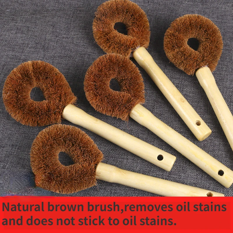 Coconut palm brush with wooden handle non-stick oil cleaning dish-washing brush with long handle dish-washing brush pot brush
Coconut palm brush with wooden handle non-stick oil cleaning dish-washing brush with long handle dish-washing brush pot brush