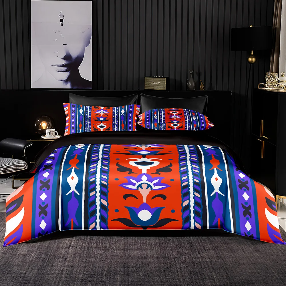 Colorful Tropical Bedding Set Vintage Leaf Flower Print Duvet Cover Set &Pillowcase Quality Quilt Cover Queen King Bed Accessory
Colorful Tropical Bedding Set Vintage Leaf Flower Print Duvet Cover Set &Pillowcase Quality Quilt Cover Queen King Bed Accessory