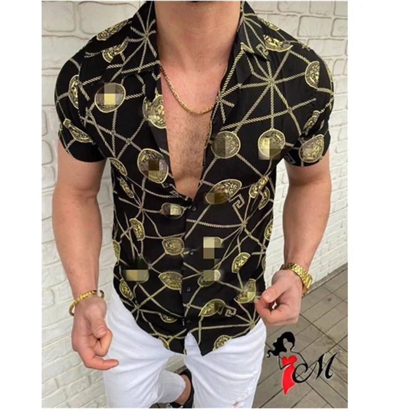 2022 European And American Spring And Summer New Men's European Size Printing Hawaiian Short-Sleeved Shirt Cardigan Men
2022 European And American Spring And Summer New Men's European Size Printing Hawaiian Short-Sleeved Shirt Cardigan Men