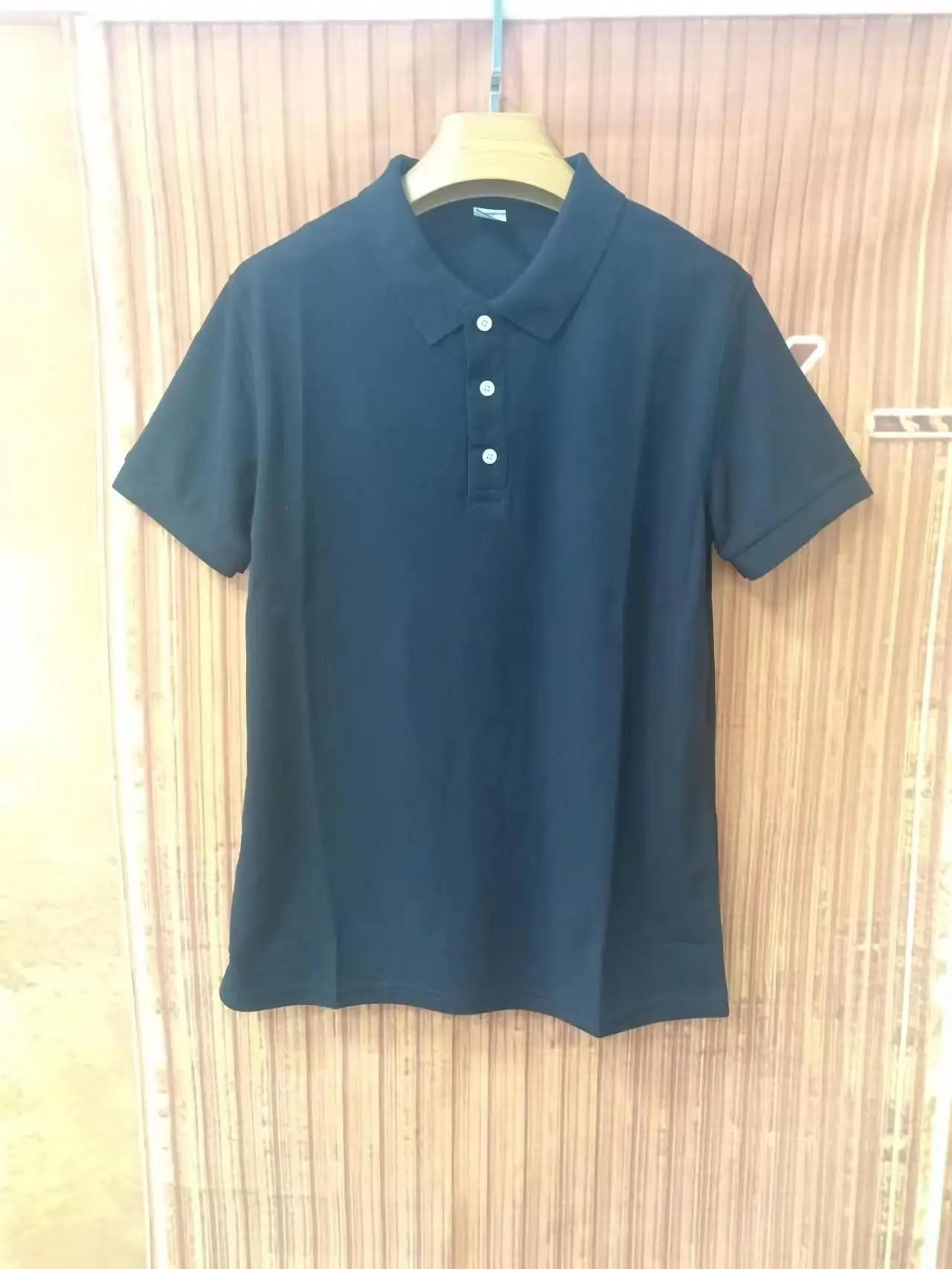 Мужская приталенная рубашка-поло, однотонная Повседневная Деловая футболка-поло, лето 2023 
Мужская приталенная рубашка-поло, однотонная Повседневная Деловая футболка-поло, лето 2023