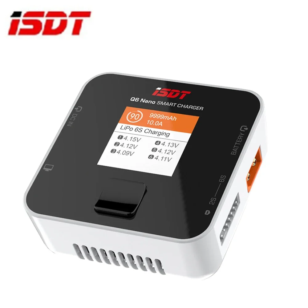 ISDT Q6 Nano BattGo 200 Вт 2-6S Импульсное зарядное устройство для баланса батареи Умное