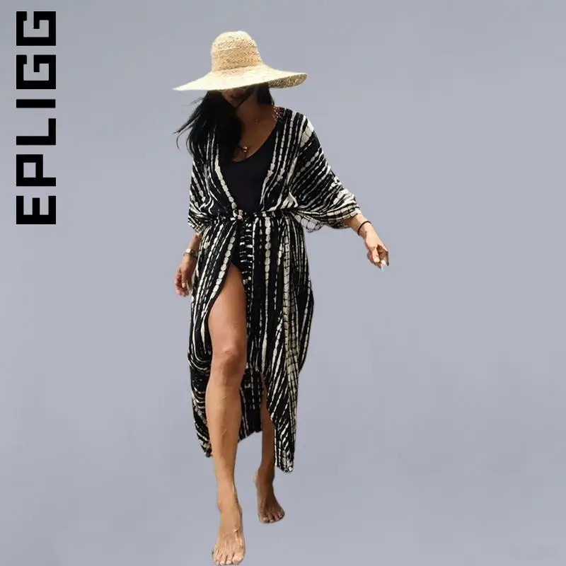 Epligg Dress Women New Korean Halo Dyeing Beach Cover Up With Sashes Long Cardigan Robe Soft All-Match Woman Clothes Vestidos
Epligg Dress Women New Korean Halo Dyeing Beach Cover Up With Sashes Long Cardigan Robe Soft All-Match Woman Clothes Vestidos