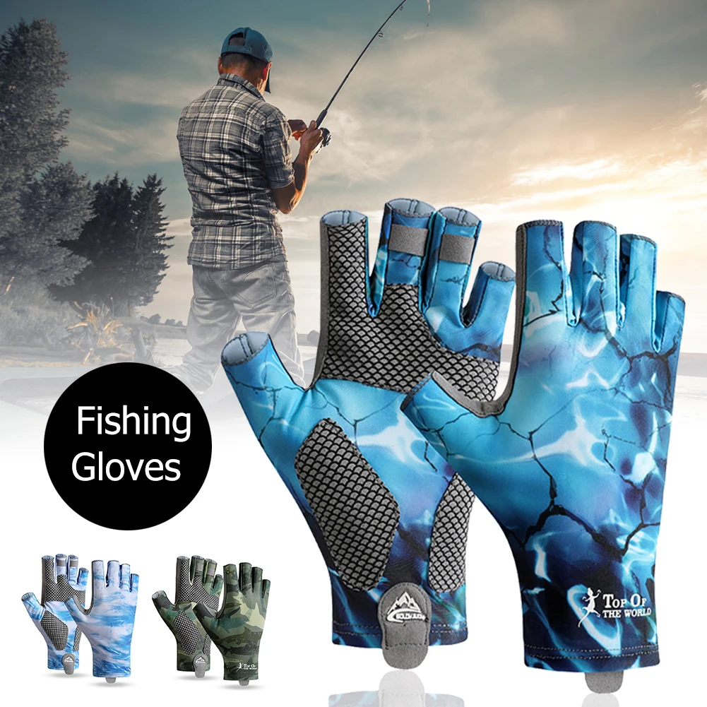 Fingerless Fishing Gloves Ice Silk Breathable Sun Protection Non-Slip Gloves For Fishing Boating Kayaking Camping Hiking Tool
Fingerless Fishing Gloves Ice Silk Breathable Sun Protection Non-Slip Gloves For Fishing Boating Kayaking Camping Hiking Tool