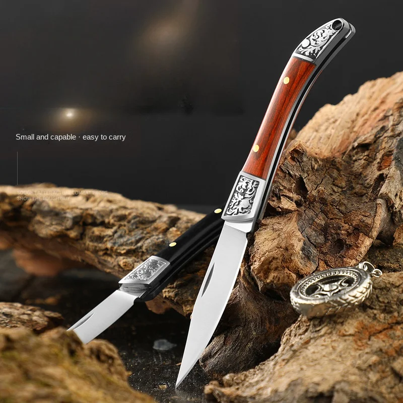 Mini Stainless Steel Folding Knife Household Fruit Knife Keychain Knife Outdoor Portable Color Wooden Handle Folding Knife
Mini Stainless Steel Folding Knife Household Fruit Knife Keychain Knife Outdoor Portable Color Wooden Handle Folding Knife