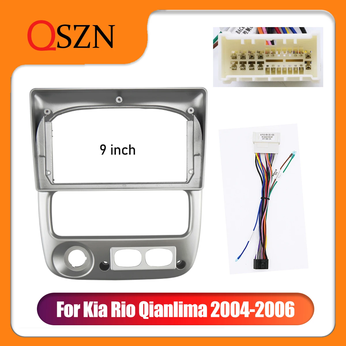 QSZN For Kia Rio Qianlima 2004-2006 Panel Power cable For 9 inch 2 Din Android Host Unit Car radio Fascia Frame Trim Kit
QSZN For Kia Rio Qianlima 2004-2006 Panel Power cable For 9 inch 2 Din Android Host Unit Car radio Fascia Frame Trim Kit
