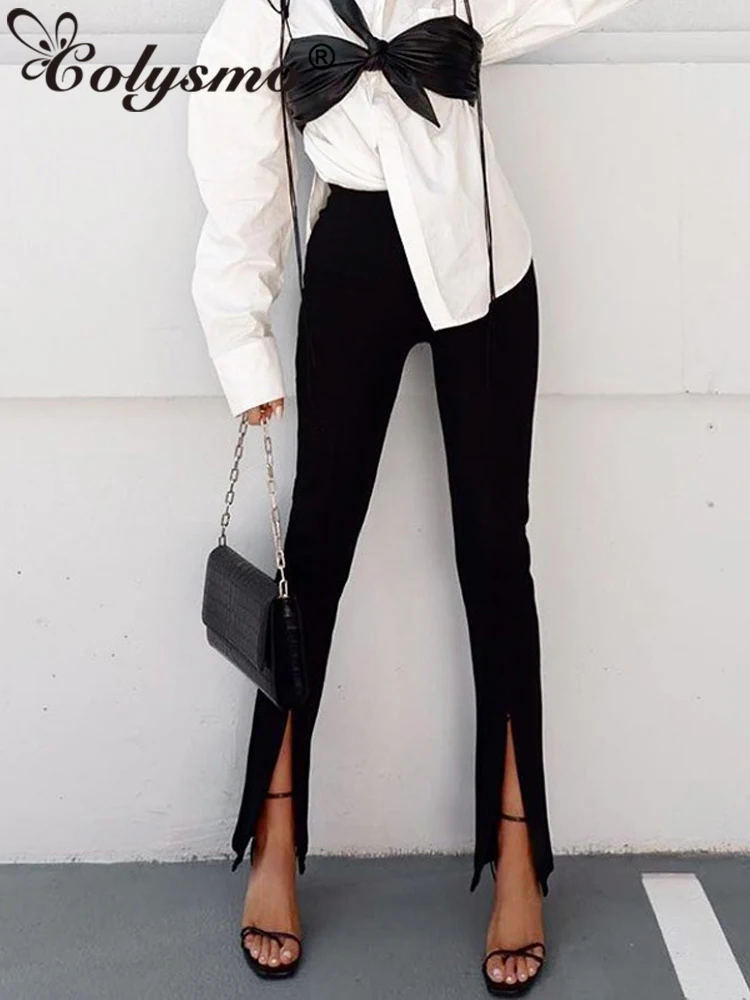 Colysmo Black Pencil Pants Solid Bodycon Long Zipper Split y2k High Waist Trousers Streetwear Woman Fall 2020 Women Clothing
Colysmo Black Pencil Pants Solid Bodycon Long Zipper Split y2k High Waist Trousers Streetwear Woman Fall 2020 Women Clothing