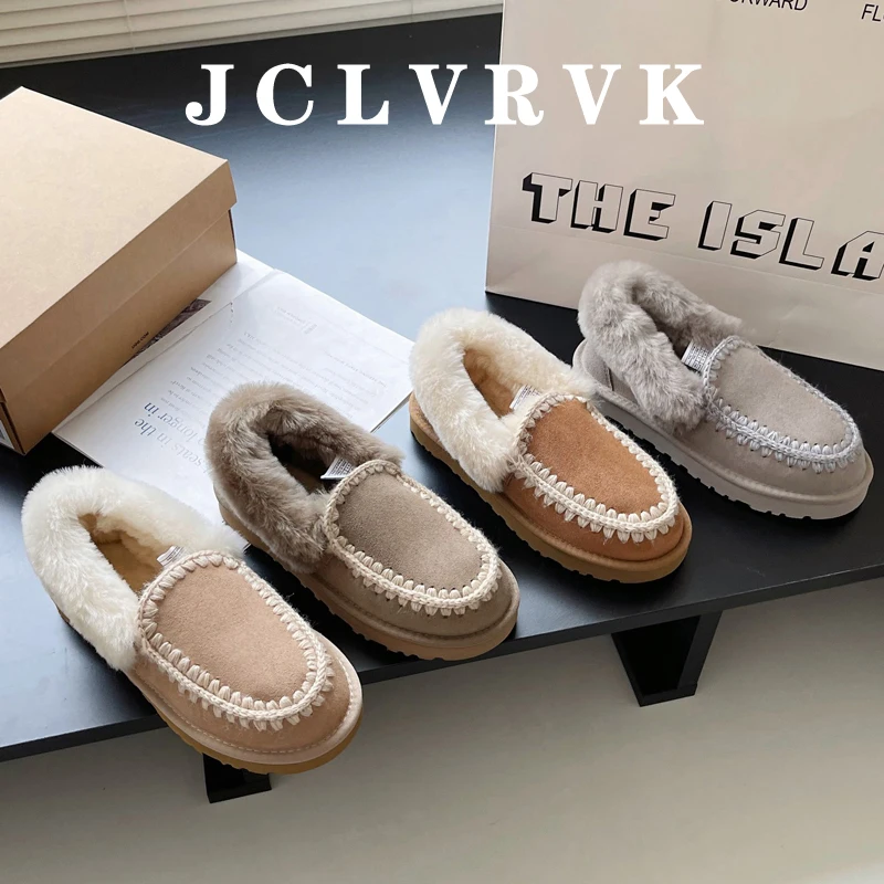 JCLVRVK Winter Brown Fur Cotton Faux Suede Botas Plus Velvet Ankle Boots Round Toe Women Shoes Slip-On Chunky Heels Zapatillas
JCLVRVK Winter Brown Fur Cotton Faux Suede Botas Plus Velvet Ankle Boots Round Toe Women Shoes Slip-On Chunky Heels Zapatillas