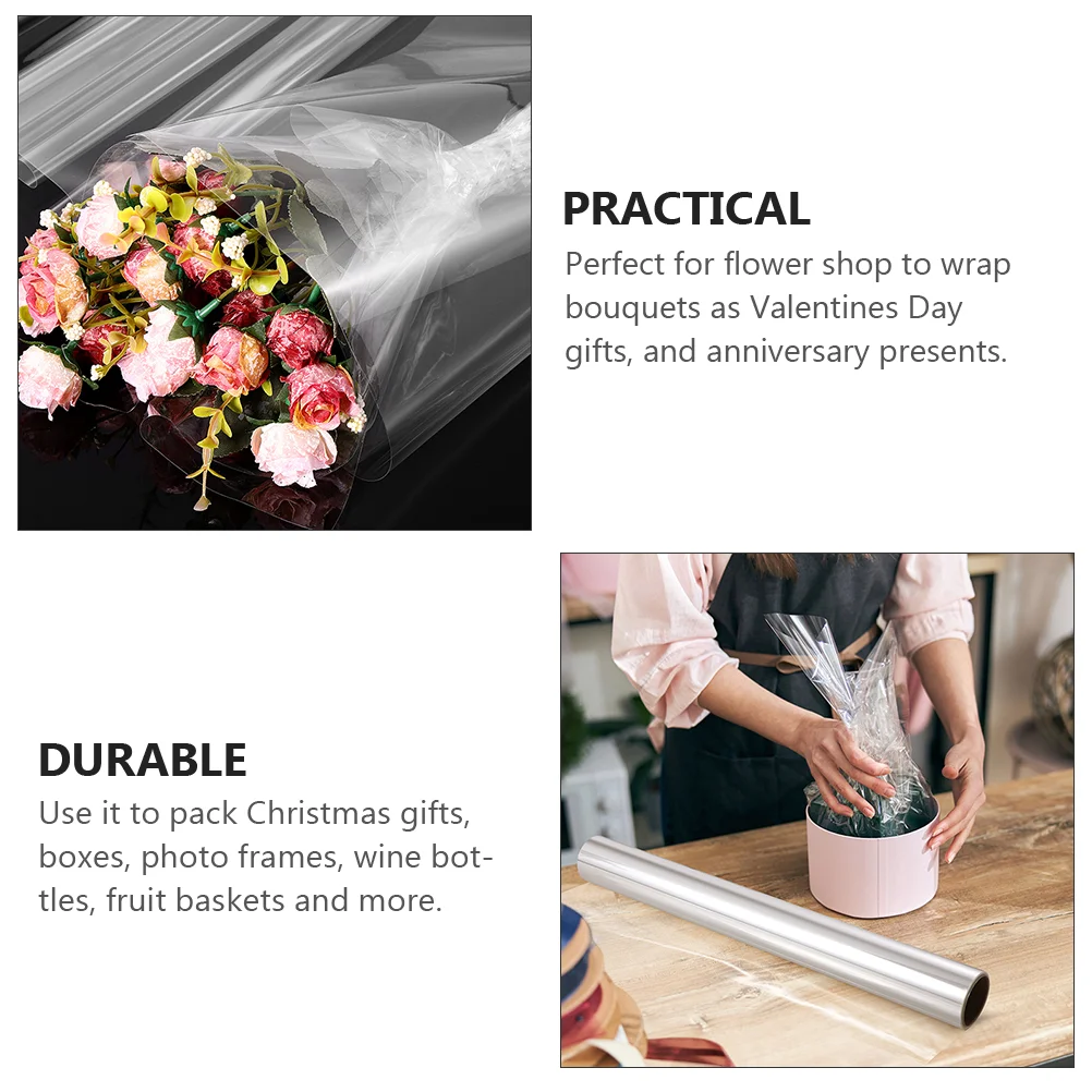 1 Roll Clear Cellophane Film Pretty Present Wrapping Film Useful Packing Film
1 Roll Clear Cellophane Film Pretty Present Wrapping Film Useful Packing Film