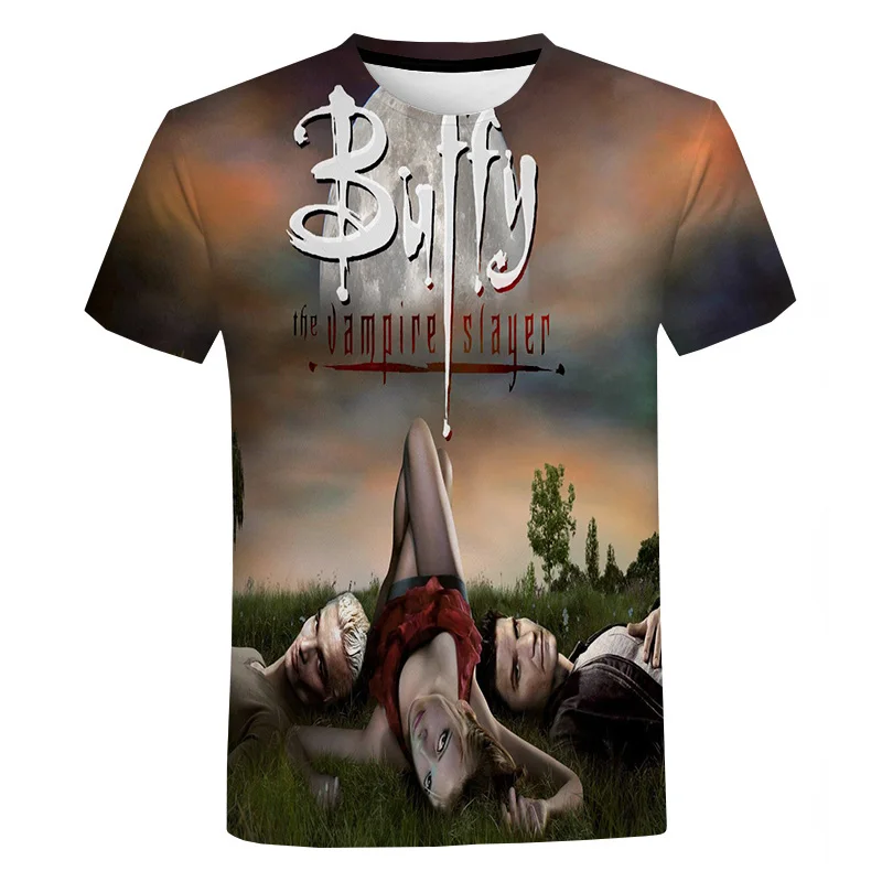 Comfortable Casual Top Fashion Men's Women's 3D Printed Trendy Short Sleeve Buffy The Vampire 2023 Summer
Comfortable Casual Top Fashion Men's Women's 3D Printed Trendy Short Sleeve Buffy The Vampire 2023 Summer