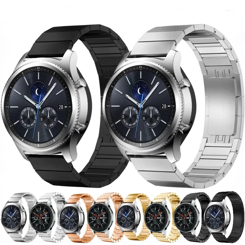 

22mm 20mm Metal Strap For Samsung Galaxy Watch 46mm Gear S3/active2/Huawei Watch GT2 46mm Sport band Huami Amazfit GTR 47mm Belt