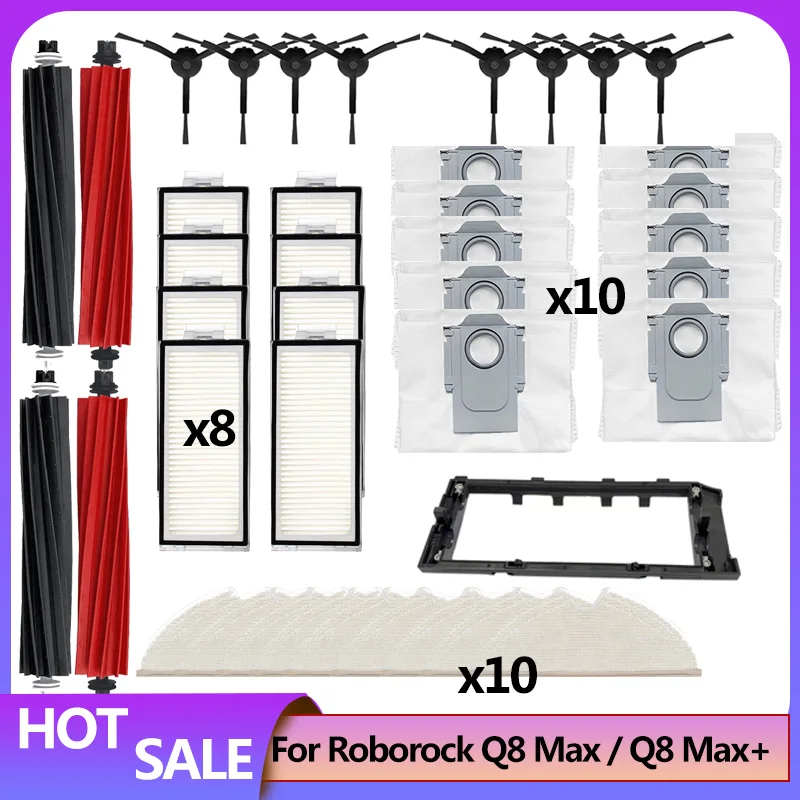 Аксессуары для Roborock Q5 Pro Q5 Pro + Q8 Max Q8 Max + сменные детали основная боковая щетка Hepa фильтр Швабра пылесборник
Аксессуары для Roborock Q5 Pro Q5 Pro + Q8 Max Q8 Max + сменные детали основная боковая щетка Hepa фильтр Швабра пылесборник