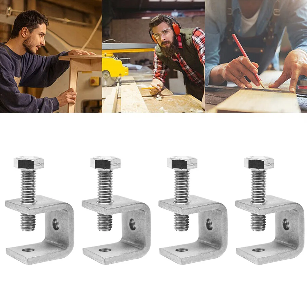 High Quality C-clamp Jaw U-shaped Clip Silver Stainless Steel Table Bracket Tiger Clamp With Screw Easy To Install
High Quality C-clamp Jaw U-shaped Clip Silver Stainless Steel Table Bracket Tiger Clamp With Screw Easy To Install