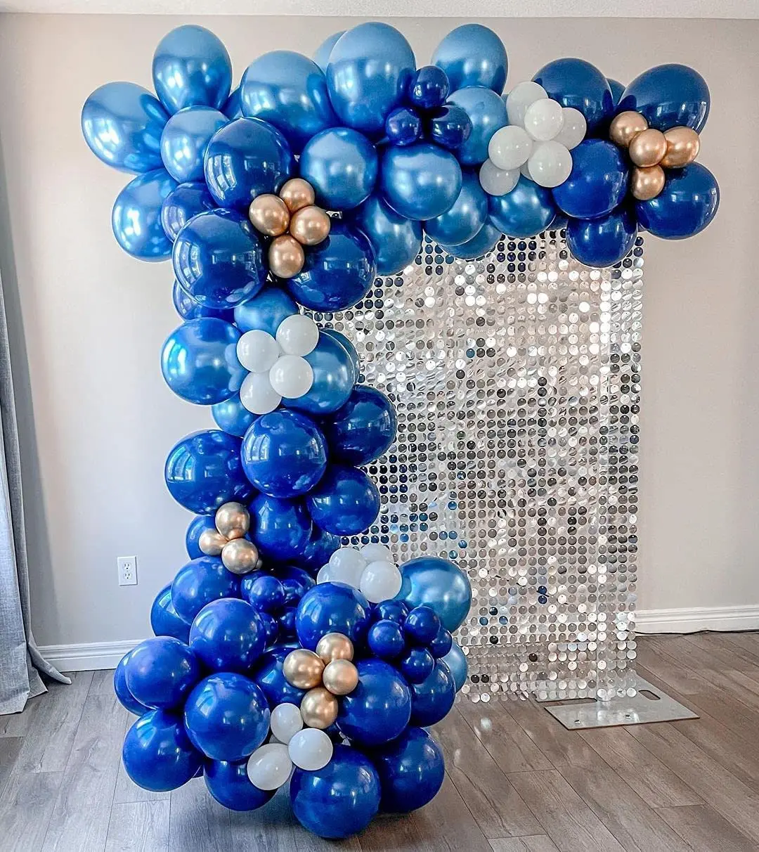 Navy Blue Balloon Arch Kit -127pcs Metallic Blue Gold Navy Blue and Pearl White Balloons for Birthday Party
Navy Blue Balloon Arch Kit -127pcs Metallic Blue Gold Navy Blue and Pearl White Balloons for Birthday Party