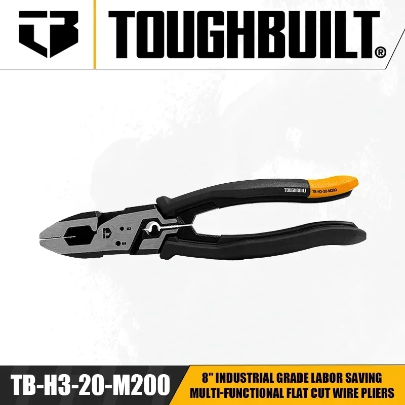 TOUGHBUILT TB-H3-20-M200 8-дюймовые многофункциональные плоскогубцы промышленного класса для экономии труда, ручные инструменты
TOUGHBUILT TB-H3-20-M200 8-дюймовые многофункциональные плоскогубцы промышленного класса для экономии труда, ручные инструменты
