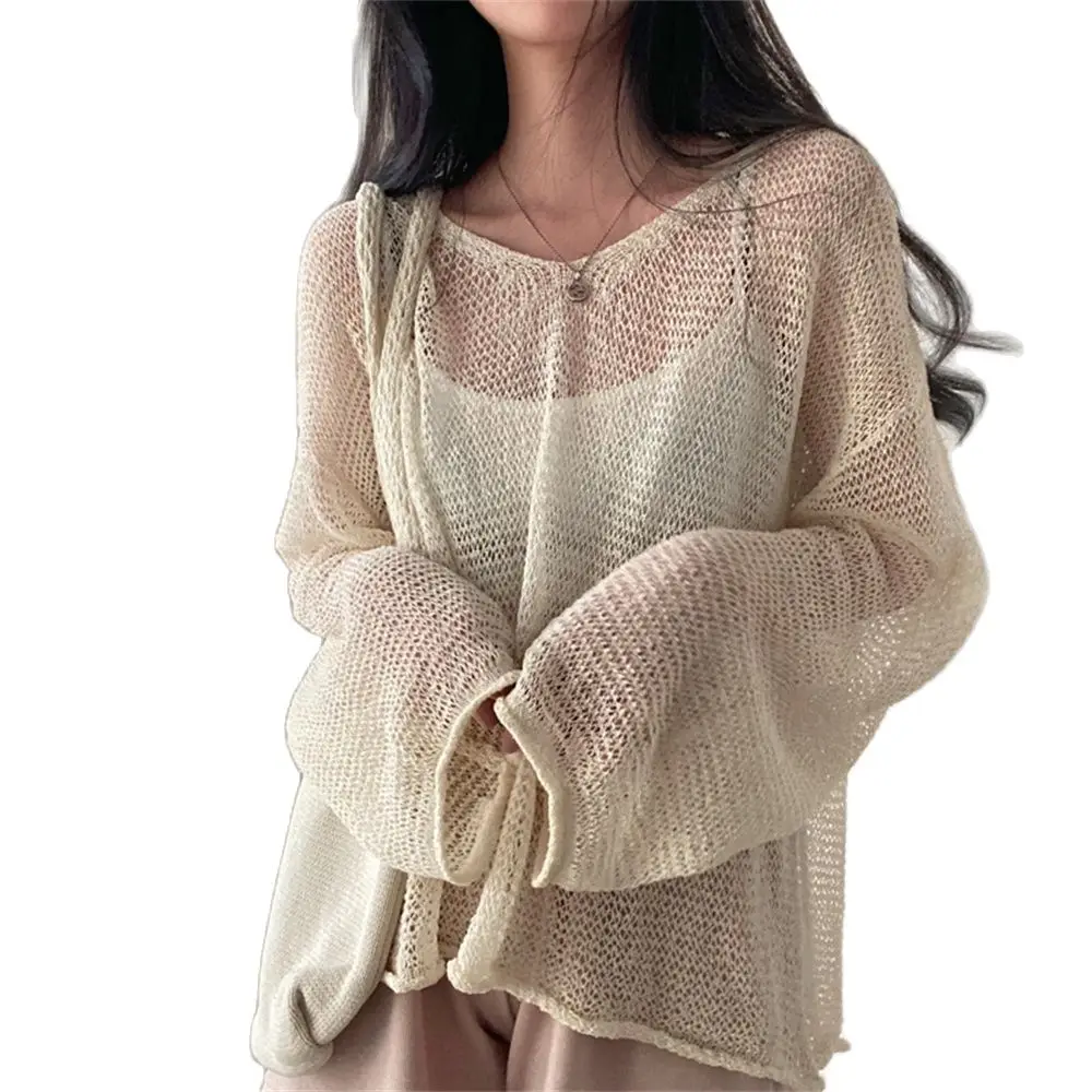 Lazy Style Full Sleeves Jumpers Tops Hollow Out Sexy Women Fashion Casual Streetwear Chic Femme Sweaters Pullovers Y2k Top
Lazy Style Full Sleeves Jumpers Tops Hollow Out Sexy Women Fashion Casual Streetwear Chic Femme Sweaters Pullovers Y2k Top