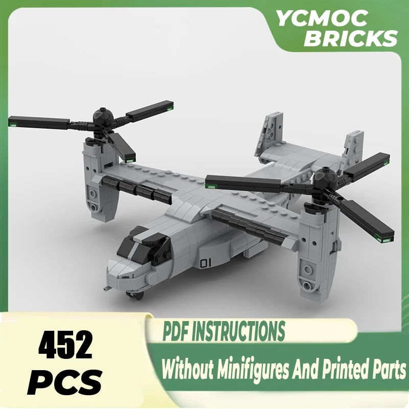 Military Series Moc Building Blocks 1:72 Scale V-22 Osprey Helicopter Model Technology Bricks DIY Assembly Airplane Toys Kids
Military Series Moc Building Blocks 1:72 Scale V-22 Osprey Helicopter Model Technology Bricks DIY Assembly Airplane Toys Kids