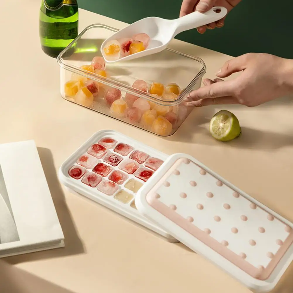 1 Set Ice Cube Tray 28 Grids Ice Tray Mold Single/Dual Layer Ice Mold
1 Set Ice Cube Tray 28 Grids Ice Tray Mold Single/Dual Layer Ice Mold
