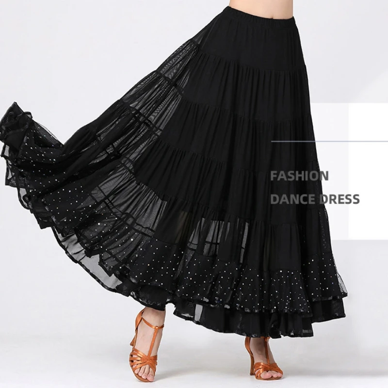 Женская элегантная трехмерная юбка-качели для современных бальных танцев, однотонная двухслойная сетчатая бегущая танцевальная одежда с б...
Женская элегантная трехмерная юбка-качели для современных бальных танцев, однотонная двухслойная сетчатая бегущая танцевальная одежда с б...