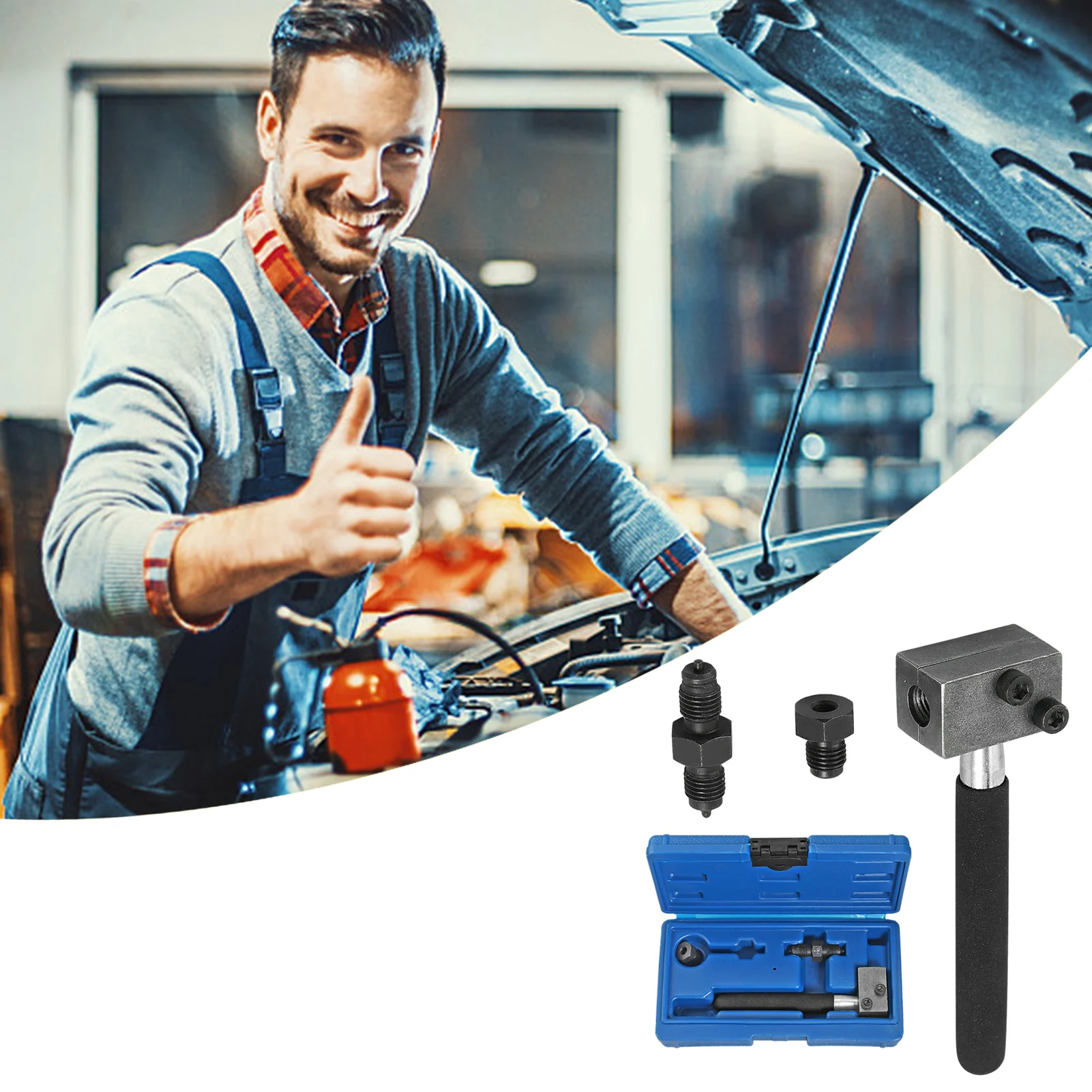 Hand-Held Brake Pipe Flaring Tool Kit Professional 3/16 Use In Situ Detachable Automobile Brake Cable Oil Pipe Reaming Tool
Hand-Held Brake Pipe Flaring Tool Kit Professional 3/16 Use In Situ Detachable Automobile Brake Cable Oil Pipe Reaming Tool