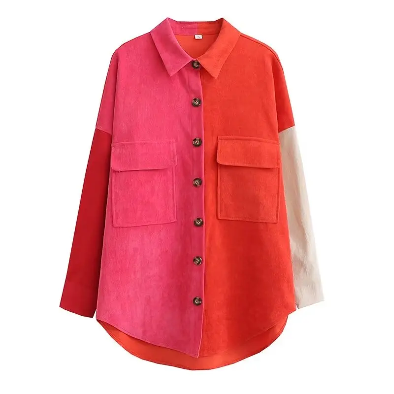 KBAT Oversized Corduroy Patchwork Blouses Vintage Streetwear Shirt For Ladies Ulzzang Harajuku Long Sleeve 2022 Blusas Tops
KBAT Oversized Corduroy Patchwork Blouses Vintage Streetwear Shirt For Ladies Ulzzang Harajuku Long Sleeve 2022 Blusas Tops
