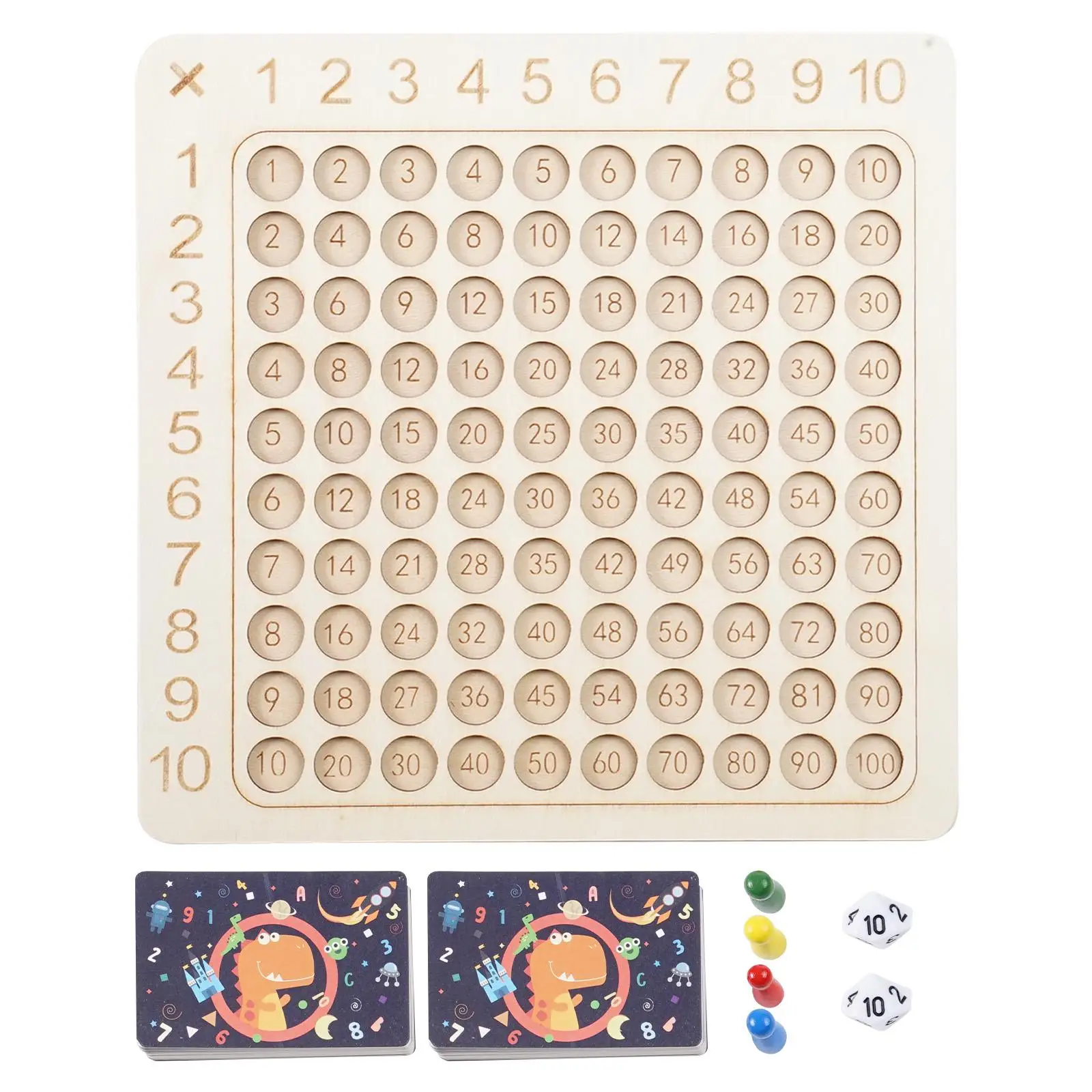 Wooden Multiplication Board Game Children's Math Table Puzzle Montessori Toy Interactive Thinking Educational Game Learning Toy
Wooden Multiplication Board Game Children's Math Table Puzzle Montessori Toy Interactive Thinking Educational Game Learning Toy