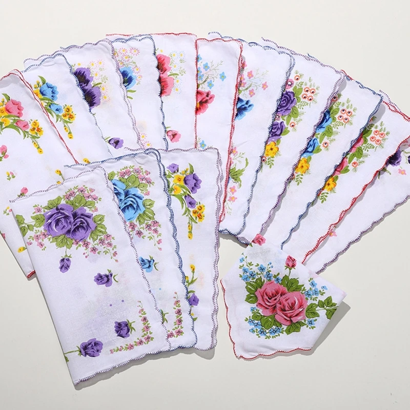 6Pcs Women's Flower Handkerchiefs 100% Cotton 28 x 28cm for Kids Girls Daily Use DXAA
6Pcs Women's Flower Handkerchiefs 100% Cotton 28 x 28cm for Kids Girls Daily Use DXAA