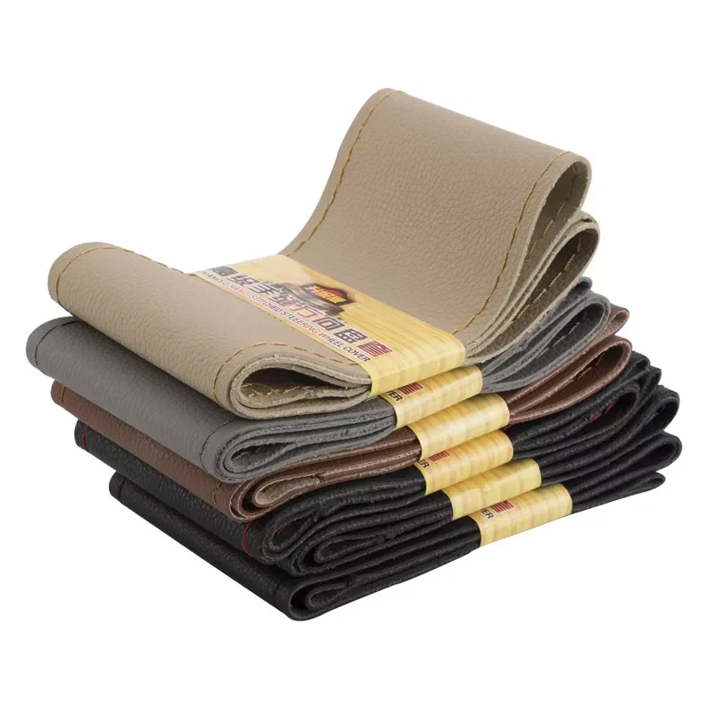15 inch/38 cm PU Leather Car Steering Wheel Cover Anti-slip Car Steering-Wheel Braid Stitch On Wrap With Needle Thread
15 inch/38 cm PU Leather Car Steering Wheel Cover Anti-slip Car Steering-Wheel Braid Stitch On Wrap With Needle Thread