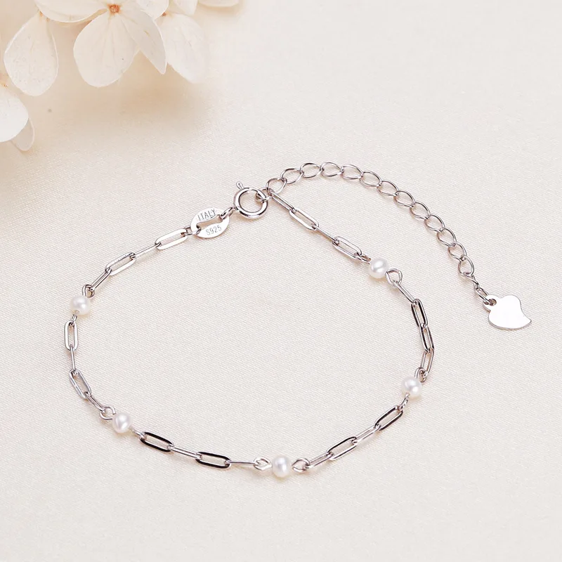 Freshwater Pearl Bracelet for Women S925 Silver Plating Platinum Simple Hand Jewelry 3mm Pearl Girls' Gift 2023 Fashion Trend
Freshwater Pearl Bracelet for Women S925 Silver Plating Platinum Simple Hand Jewelry 3mm Pearl Girls' Gift 2023 Fashion Trend