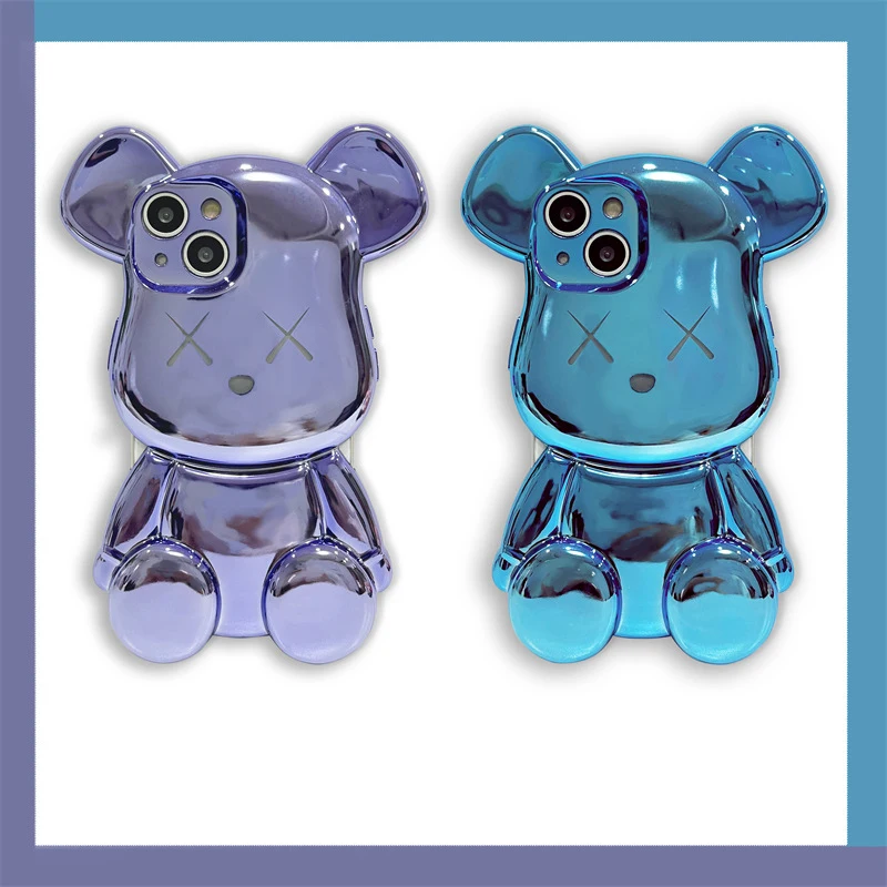 Fashion Trend Electroplated Light Luxury Cute Bear Cover for IPhone 11 12 13 Pro X XR XS Shockproof Phone Case IPhone 13 Case
Fashion Trend Electroplated Light Luxury Cute Bear Cover for IPhone 11 12 13 Pro X XR XS Shockproof Phone Case IPhone 13 Case