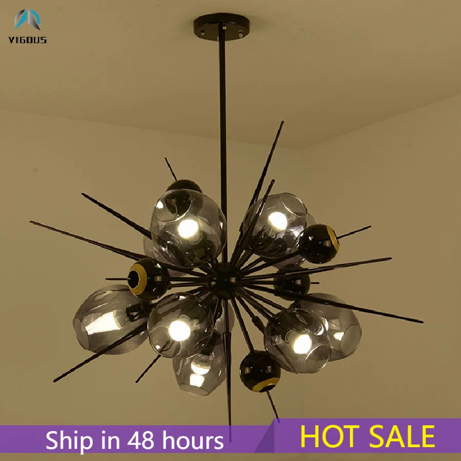 Светодиодная люстра E27 в стиле пост-модерн, потолочный светильник с 10 осветительными приборами 90 см, стеклянные оттенки, комнатное освещени...
Светодиодная люстра E27 в стиле пост-модерн, потолочный светильник с 10 осветительными приборами 90 см, стеклянные оттенки, комнатное освещени...