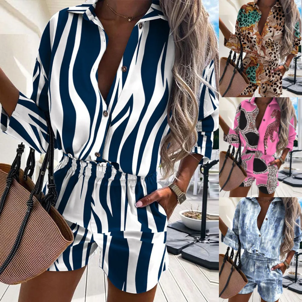 Tracksuit Two Piece Set Casual Women Summer Shorts 2022 Lounge Wear Short Sleeve Shirt Tops Mini Shorts Suit Joggers Homewear 
Tracksuit Two Piece Set Casual Women Summer Shorts 2022 Lounge Wear Short Sleeve Shirt Tops Mini Shorts Suit Joggers Homewear