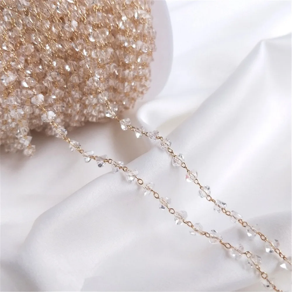 14K Gold Filled Plated Cut Angle zircon small heart chain heart chain DIY handmade jewelry accessories material
14K Gold Filled Plated Cut Angle zircon small heart chain heart chain DIY handmade jewelry accessories material