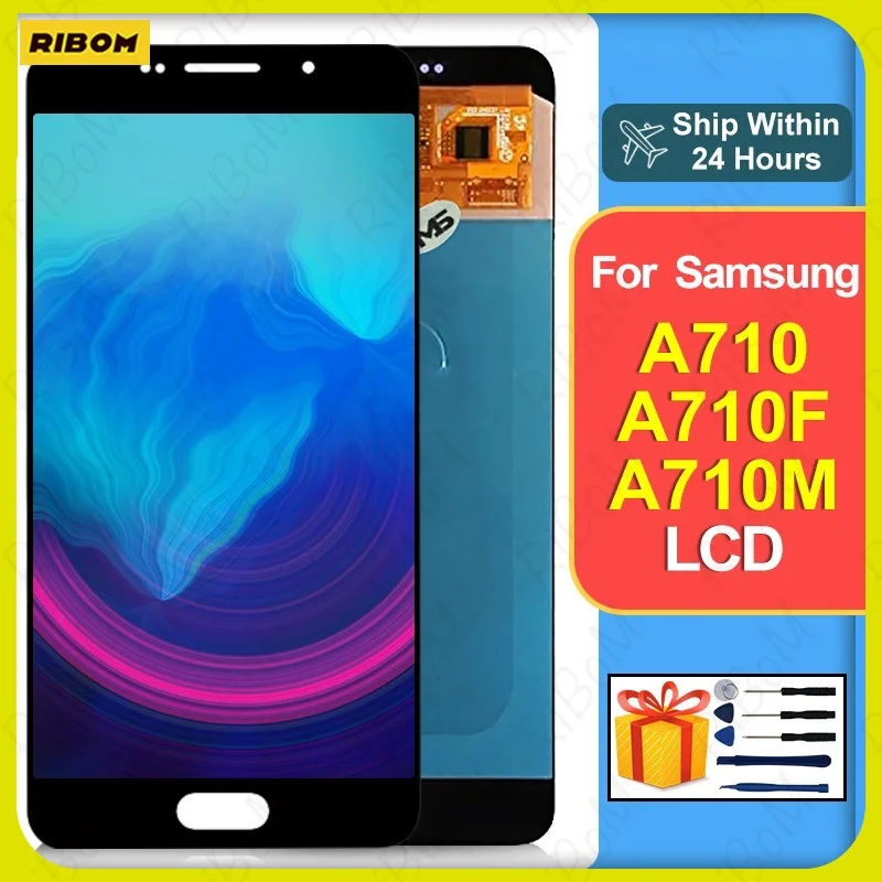 ЖК-дисплей 5 дюйма AMOLED для Samsung Galaxy A710 A710F сенсорный экран A710F/DS A710M/DS A7 2016 |