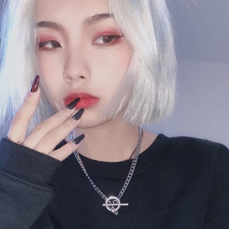 Korean Fashion Simple Sterling Stainless Link Chain Punk Style Piercing Circle Necklace For Female Girls Birthday Party Gifts
Korean Fashion Simple Sterling Stainless Link Chain Punk Style Piercing Circle Necklace For Female Girls Birthday Party Gifts