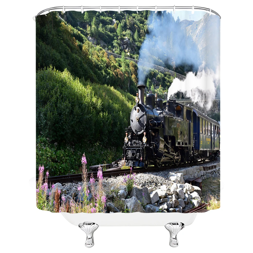 Nature Shower Curtain Train Track Forest Outdoor Nature Bathroom Decor Curtain Set Waterproof Fabric
Nature Shower Curtain Train Track Forest Outdoor Nature Bathroom Decor Curtain Set Waterproof Fabric