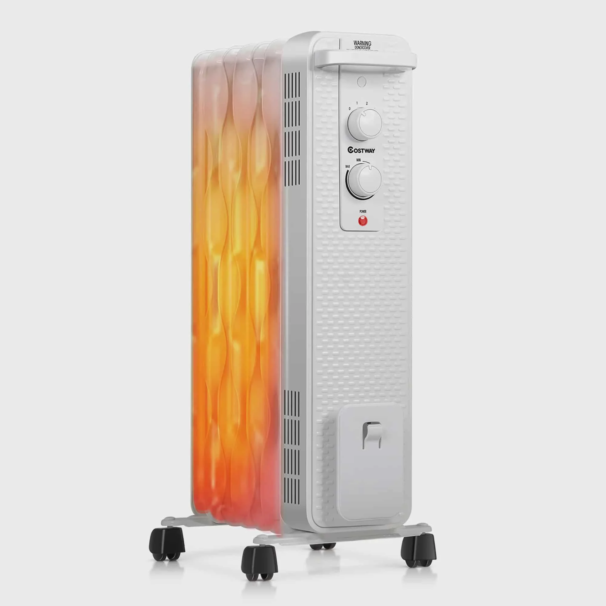 1500W Oil-Filled Heater Portable Radiator Space Heater w/ Adjustable Thermostat White
1500W Oil-Filled Heater Portable Radiator Space Heater w/ Adjustable Thermostat White