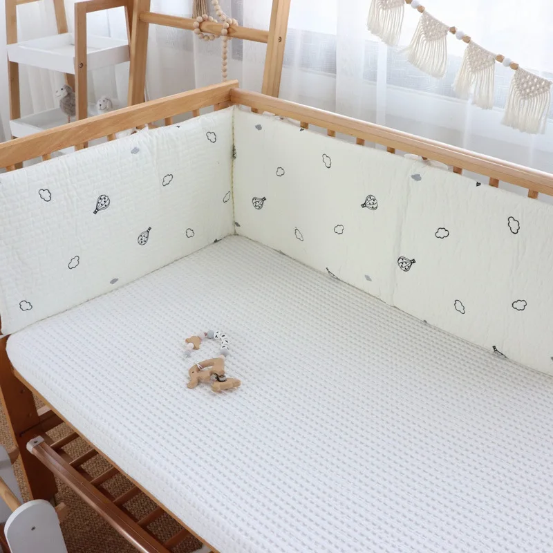Baby Bed Bumper Crib Rail Guard Balloon Tiger Embroidered Cotton Baby Cot Bumper Pads Baby Bedside Protector Fence Detachable
Baby Bed Bumper Crib Rail Guard Balloon Tiger Embroidered Cotton Baby Cot Bumper Pads Baby Bedside Protector Fence Detachable