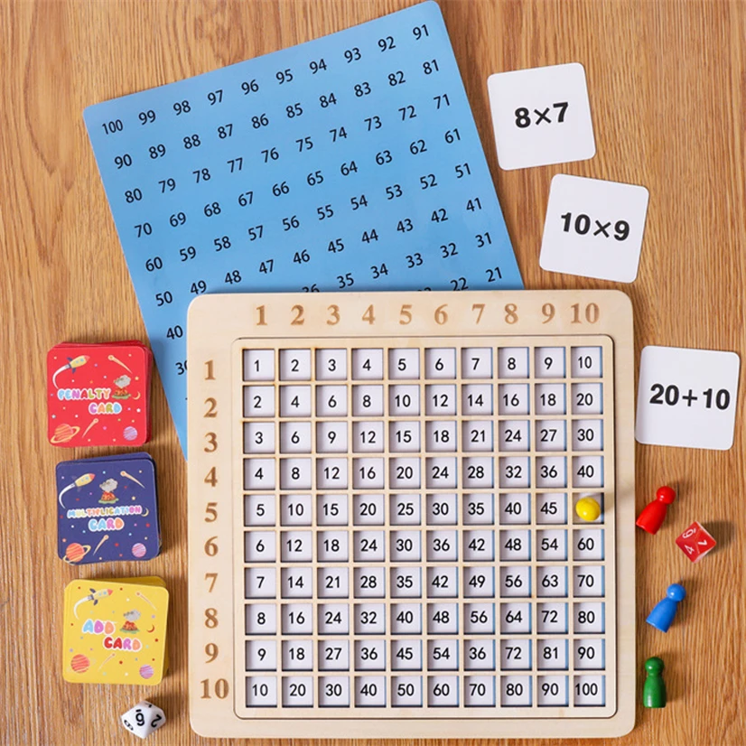 Wooden Montessori Math Multiplication Board Game Wooden Math Table Game Counting Hundred Board Learning Toys Gift D86Y
Wooden Montessori Math Multiplication Board Game Wooden Math Table Game Counting Hundred Board Learning Toys Gift D86Y