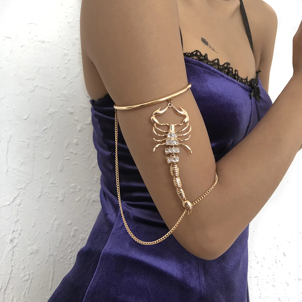 Scorpion Upper Arm Bracelet Cuff Armlet Armband For Women Retro Bracelet Bangle Jewelry Rhinestone Punk Gothic Arm Bracelet
Scorpion Upper Arm Bracelet Cuff Armlet Armband For Women Retro Bracelet Bangle Jewelry Rhinestone Punk Gothic Arm Bracelet