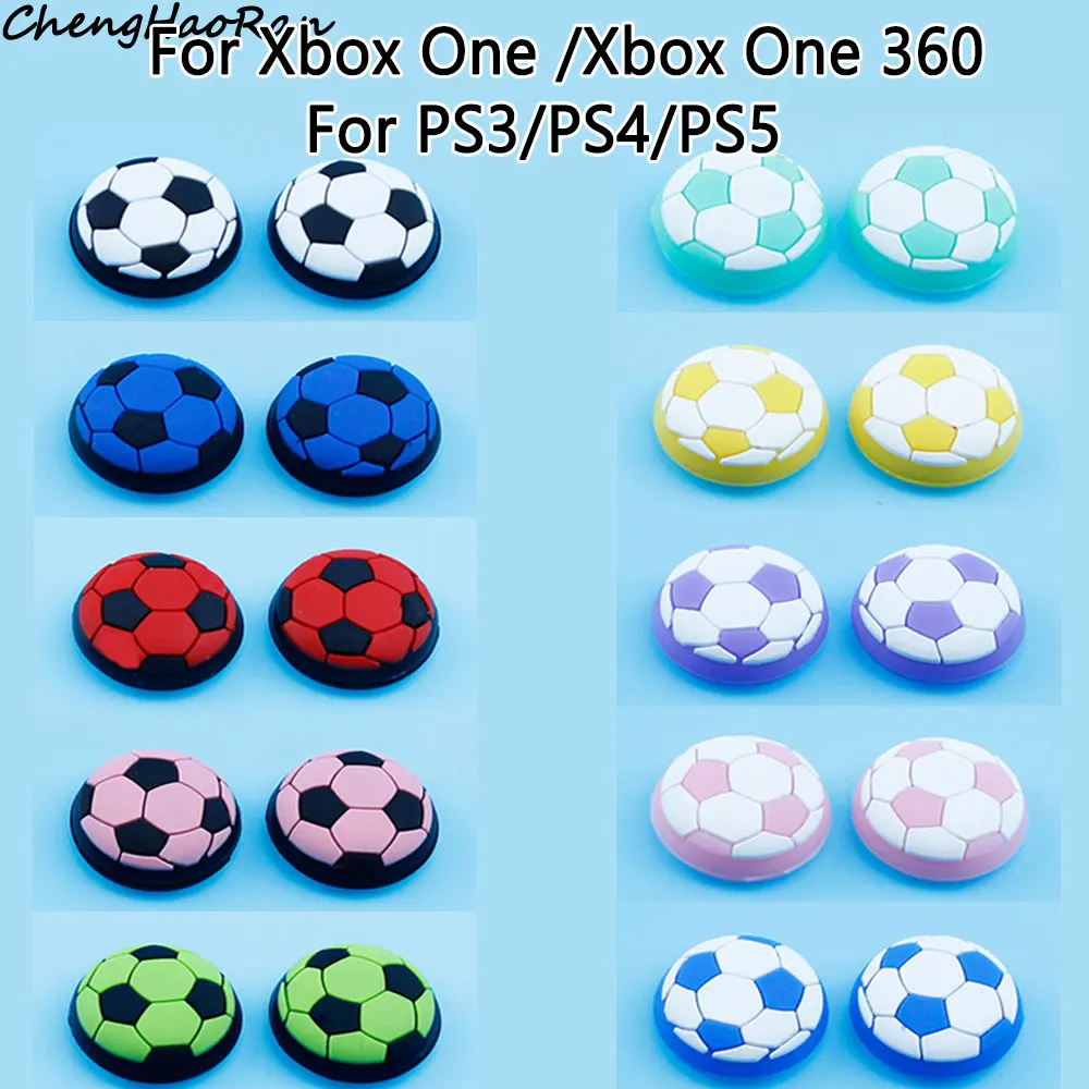 

2PCS Soft Silicone Thumb Stick Grip Cap Football Joystick Cover For PS5 PS4 PS3 Xbox One 360 Controller Thumbstick Case