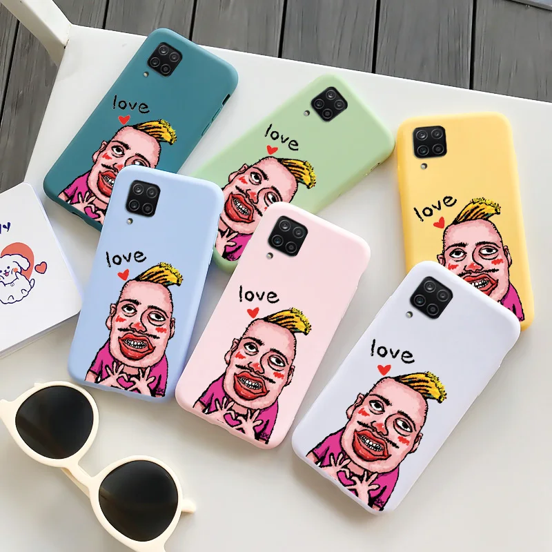 

Uncle Than Heart Case For Galaxy A12 A22 A32 A42 A51 A50 A52 A7 A71 A72 A82 A91 M02 A02 4G 5G Personalized Silicone Soft Candy