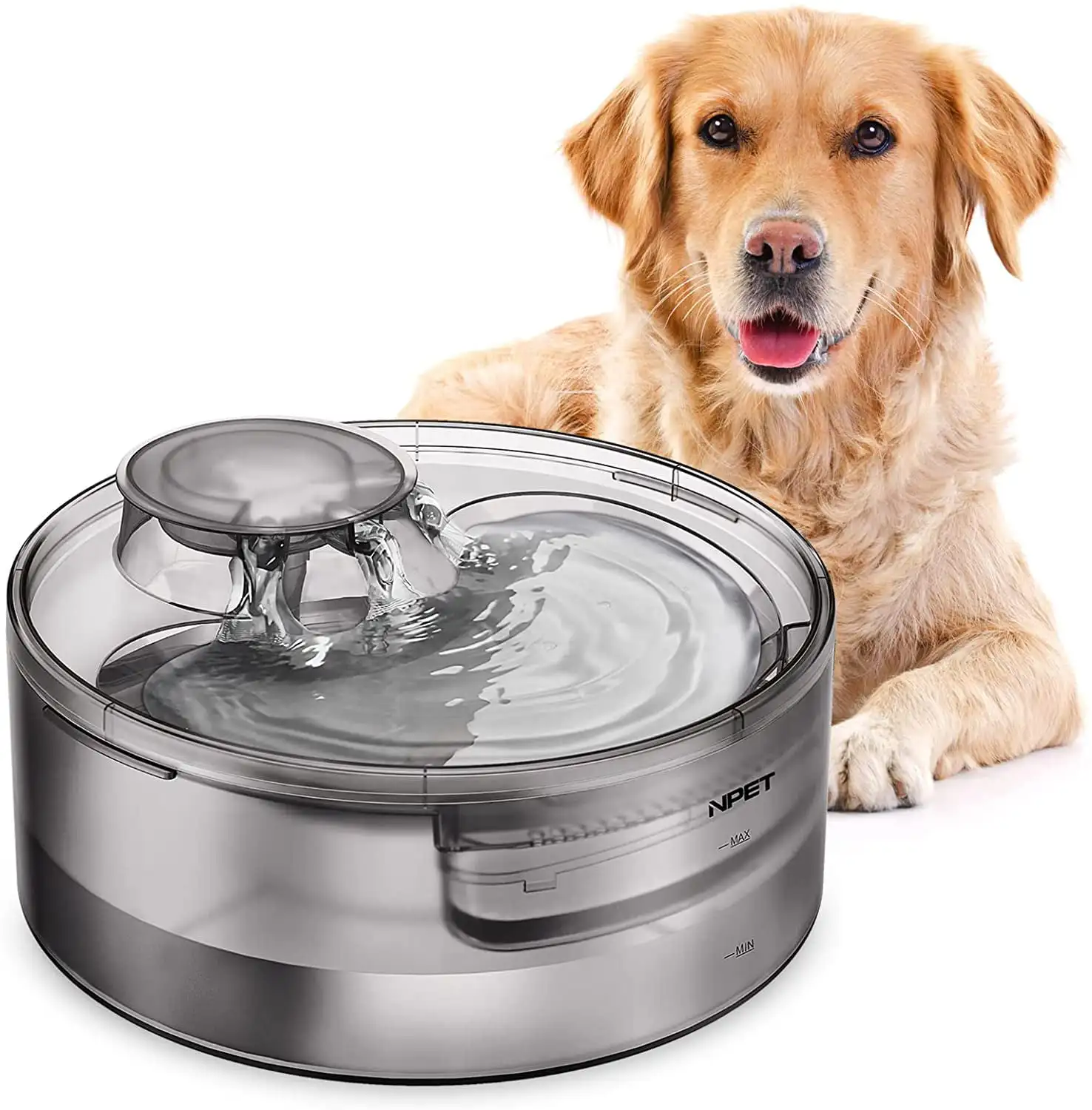 DF10 Dog Water Fountain, 1.3Gallon/5L Large Automatic Pet Water Dispenser for Cat, Dogs, Multiple Pets
DF10 Dog Water Fountain, 1.3Gallon/5L Large Automatic Pet Water Dispenser for Cat, Dogs, Multiple Pets
