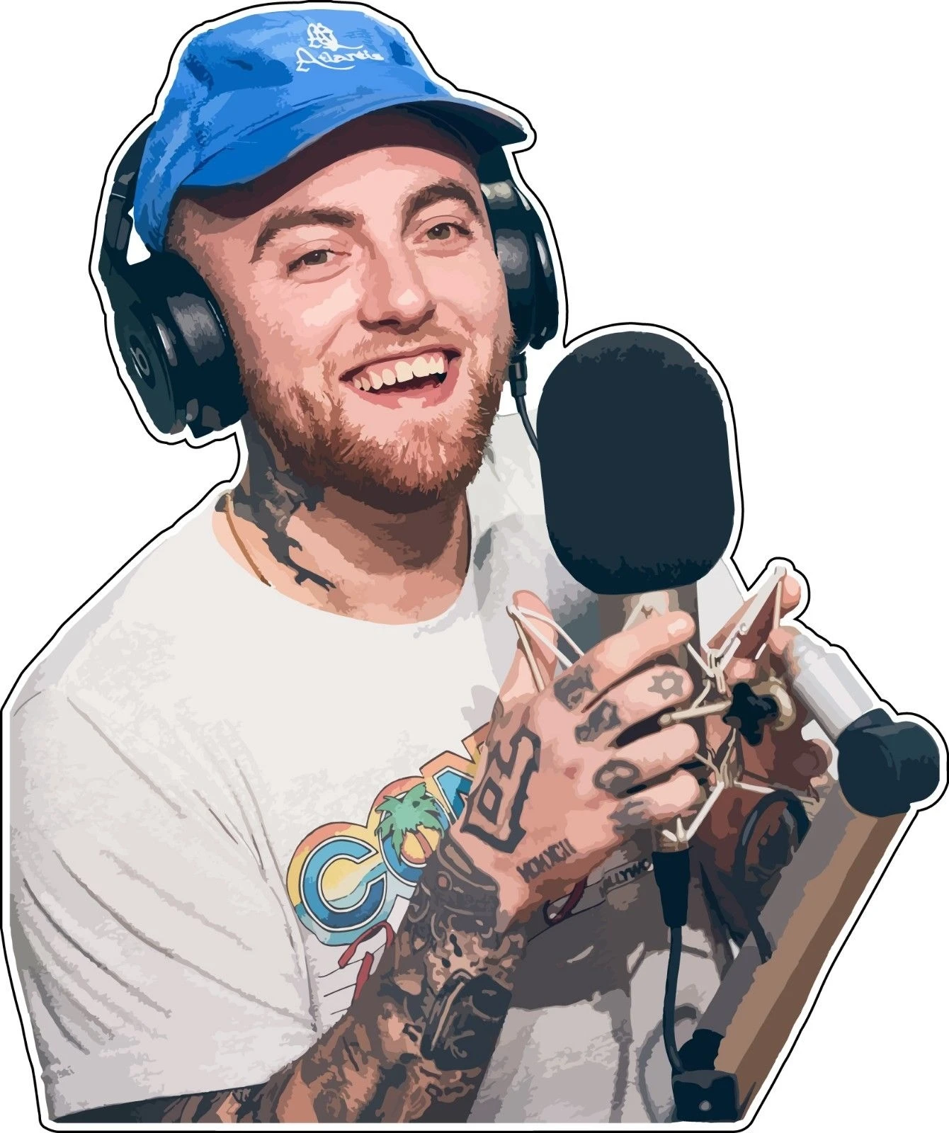 Для Mac Miller микрофон рэпера Ларри рыбака Виниловая наклейка (ноутбук телефон PS4)
Для Mac Miller микрофон рэпера Ларри рыбака Виниловая наклейка (ноутбук телефон PS4)