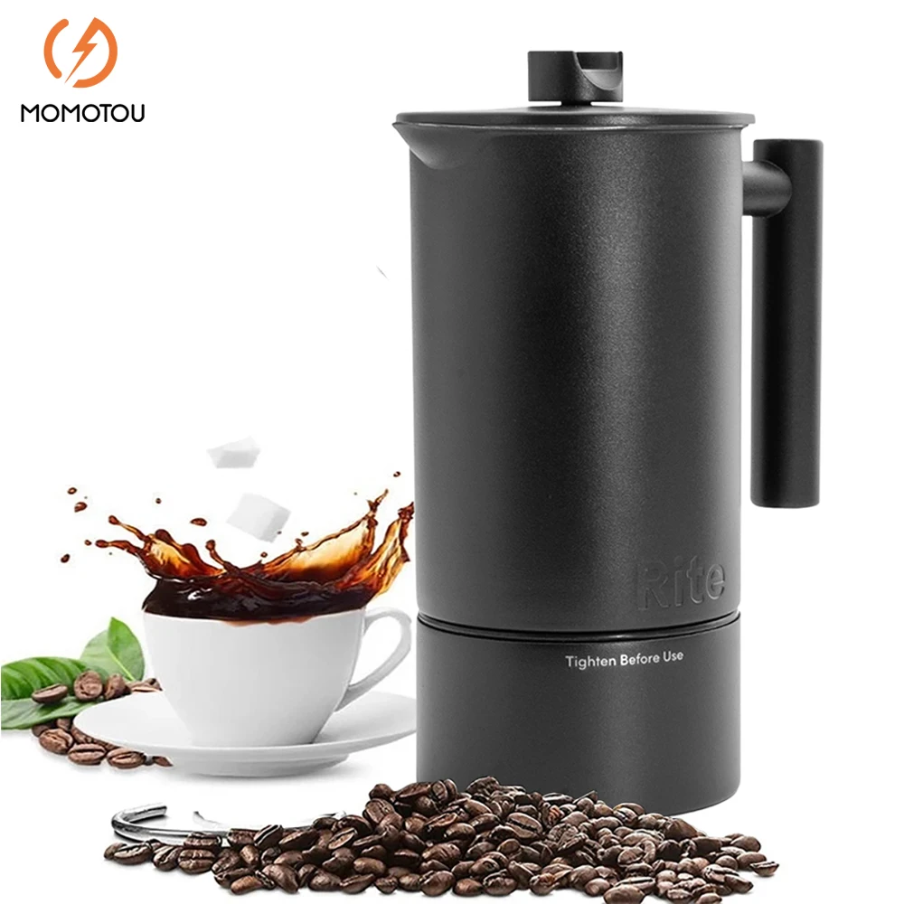 1200ML French Press Coffee Maker 304 Stainless Steel Vacuum Insulated With Hourglass Thermometer Double-Layer Tea Coffee Pot
1200ML French Press Coffee Maker 304 Stainless Steel Vacuum Insulated With Hourglass Thermometer Double-Layer Tea Coffee Pot