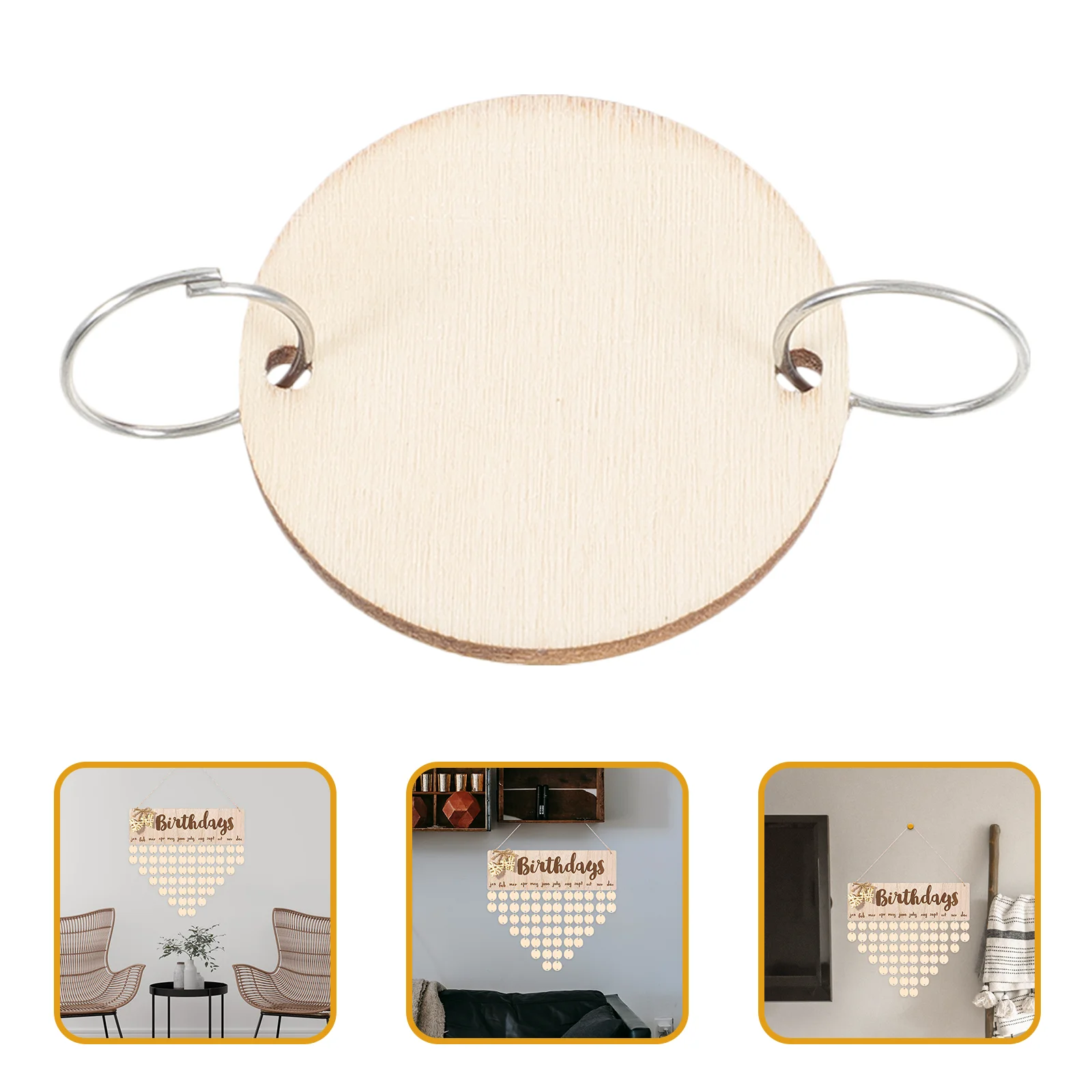 50pcs Wooden Slices for Birthday Reminder Hanging Wooden Plaque Board DIY Home Decoration
50pcs Wooden Slices for Birthday Reminder Hanging Wooden Plaque Board DIY Home Decoration