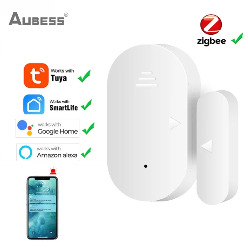 Охранная сигнализация Zigbee 3,0, датчик окон и дверей, работает с приложением Alexa Google Home
Охранная сигнализация Zigbee 3,0, датчик окон и дверей, работает с приложением Alexa Google Home
