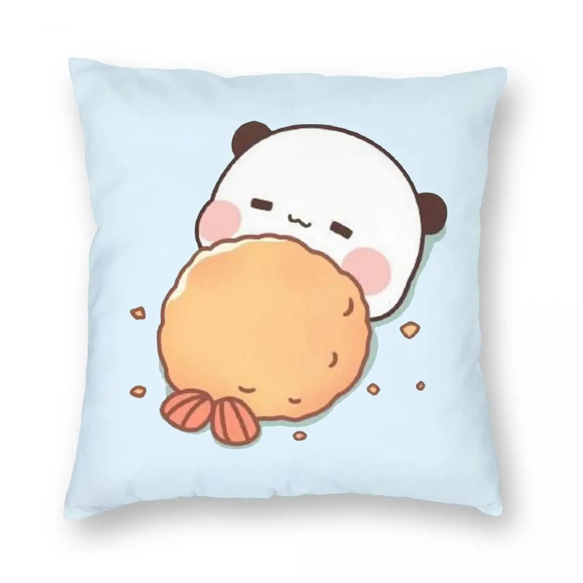 

Panda And Brownie Bear Couple Pillowcase Printing Polyester Cushion Cover Gift Mochi Cat Pillow Case Cover Seater 45*45cm