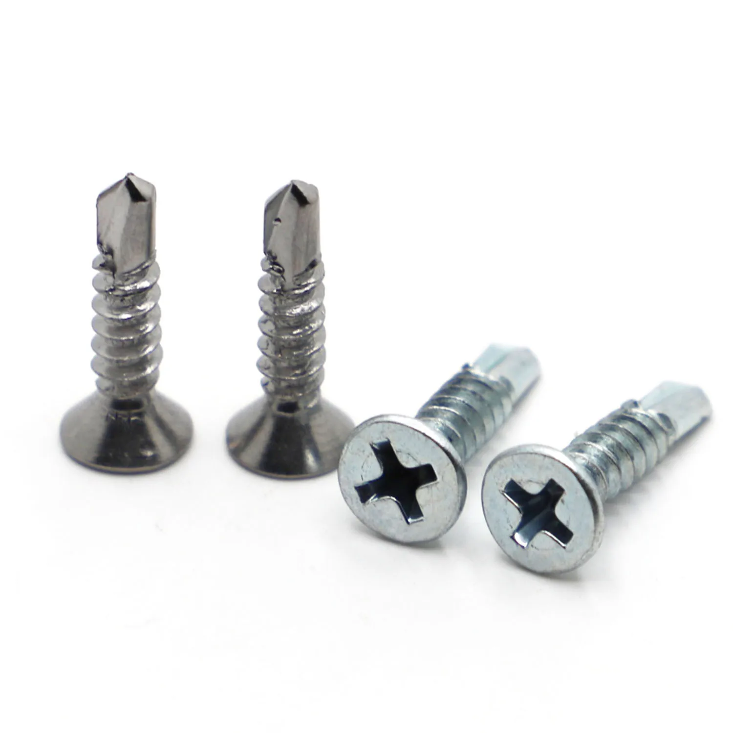 M3.5 M4.2 M4.8 M5.5 M6.3 410 Stainelss Steel Phillips Flat Head Self Drilling Screw Zinc Plated Steel Self Tapping Screw
M3.5 M4.2 M4.8 M5.5 M6.3 410 Stainelss Steel Phillips Flat Head Self Drilling Screw Zinc Plated Steel Self Tapping Screw