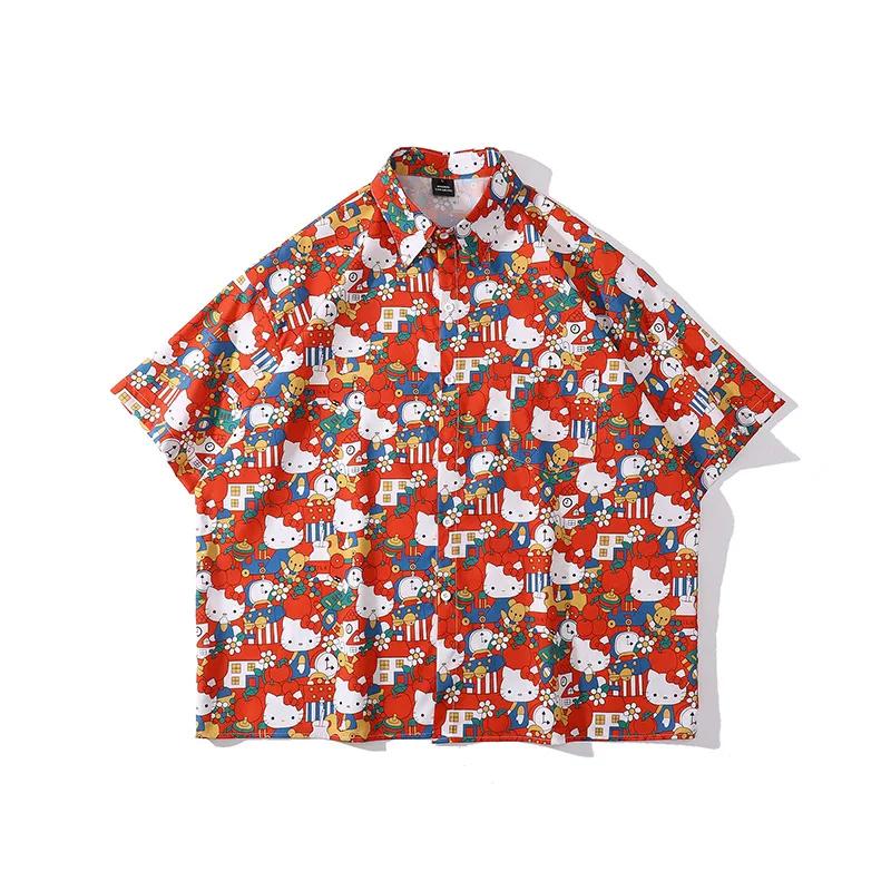 Anime Sanrio Summer Short Sleeve Shorts Kawaii Hello Kitty American Printed Shirt Five Quarter Pants Kitty Pants Couple Set
Anime Sanrio Summer Short Sleeve Shorts Kawaii Hello Kitty American Printed Shirt Five Quarter Pants Kitty Pants Couple Set